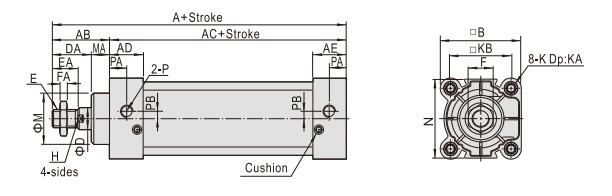 Standard cylinder——SAU Series.png